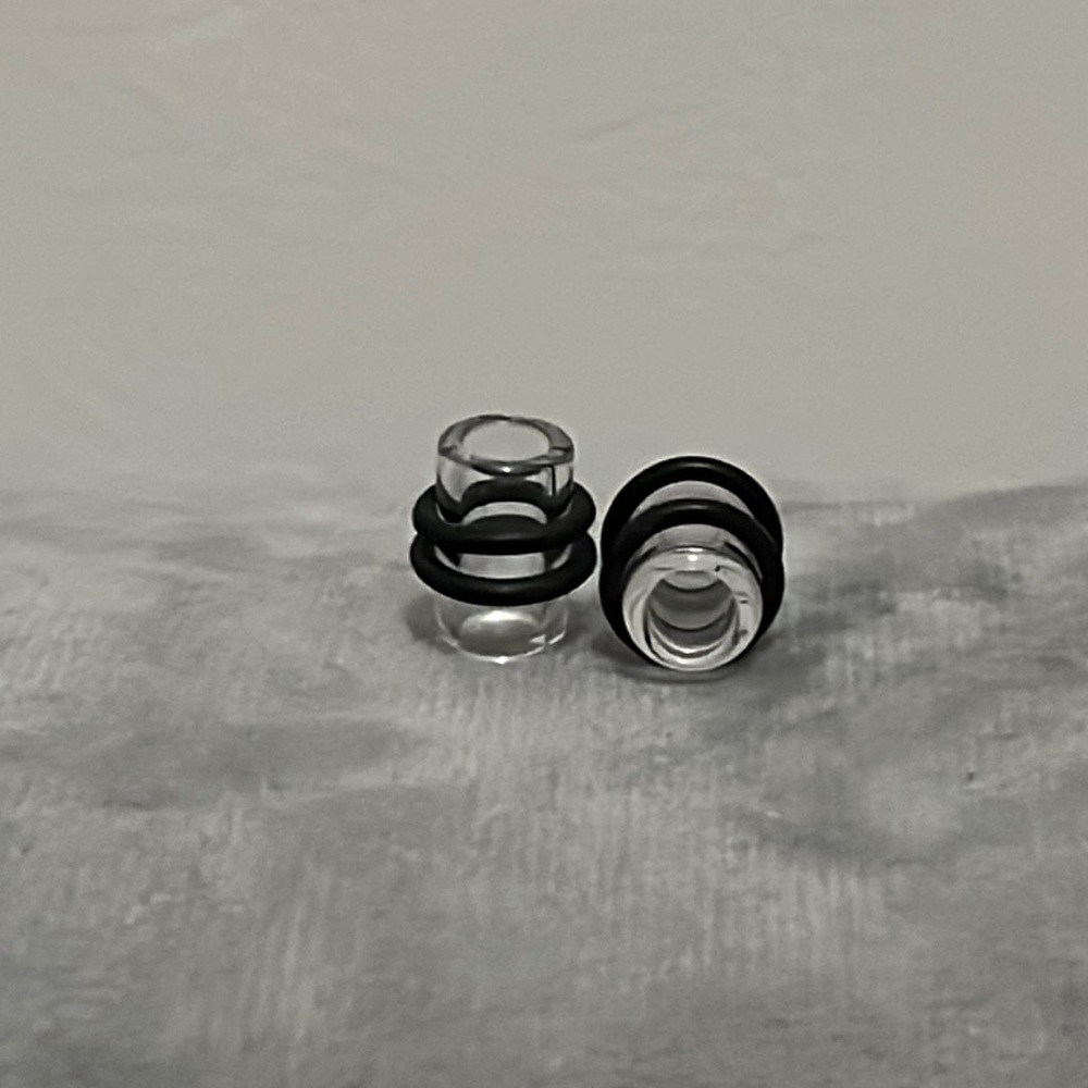 0 Gauge Ear Stretching acrylic Earrings never been used